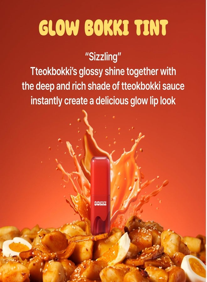 بلاك روج جلو بوكي تينت، GB11 موف بريك - مُلوّن شفاه كوري مستوحى من التوكبوكي، غير لزج، يدوم طويلاً بلمسة نهائية لامعة، ملصقات لطيفة - أحمر أصلي، وردي، صويا - Image 4